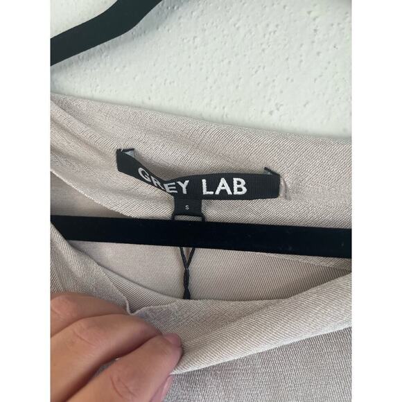 Grey Lab Woman Asymmetric One-Shoulder Top, Size Small - Picture 6 of 9